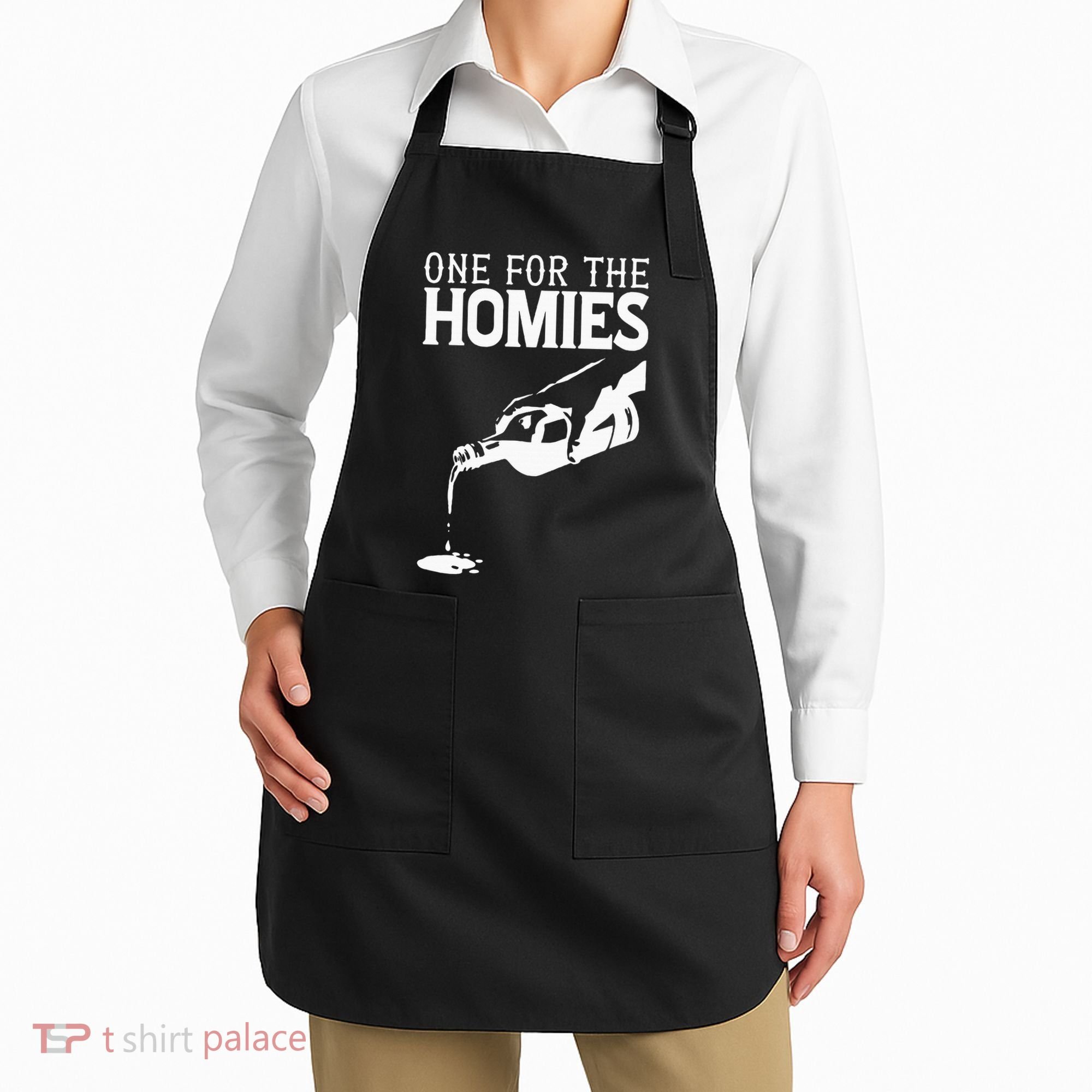 One For The Homies Chicano Art Cholo Mexican American Apron