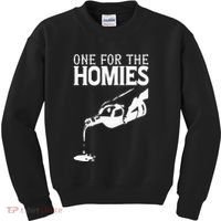 One For The Homies Chicano Art Cholo Mexican American Kids Sweatshirt thumb 0