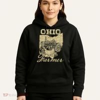 Ohio Farmer Tractor Lover State Map Farming Local Farmer Hoodie thumb 5