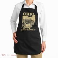Ohio Farmer Tractor Lover State Map Farming Local Farmer Apron thumb 2