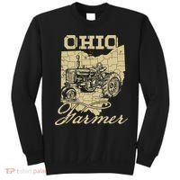Ohio Farmer Tractor Lover State Map Farming Local Farmer Sweatshirt thumb 0
