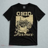Ohio Farmer Tractor Lover State Map Farming Local Farmer T-Shirt thumb 5