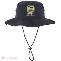 Ohio Farmer Tractor Lover State Map Farming Local Farmer Bucket Hat thumb 0