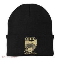 Ohio Farmer Tractor Lover State Map Farming Local Farmer Beanie thumb 0