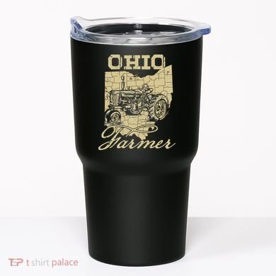 Ohio Farmer Tractor Lover State Map Farming Local Farmer Tumbler