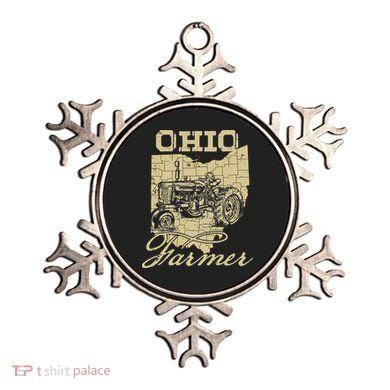 Ohio Farmer Tractor Lover State Map Farming Local Farmer Ornament