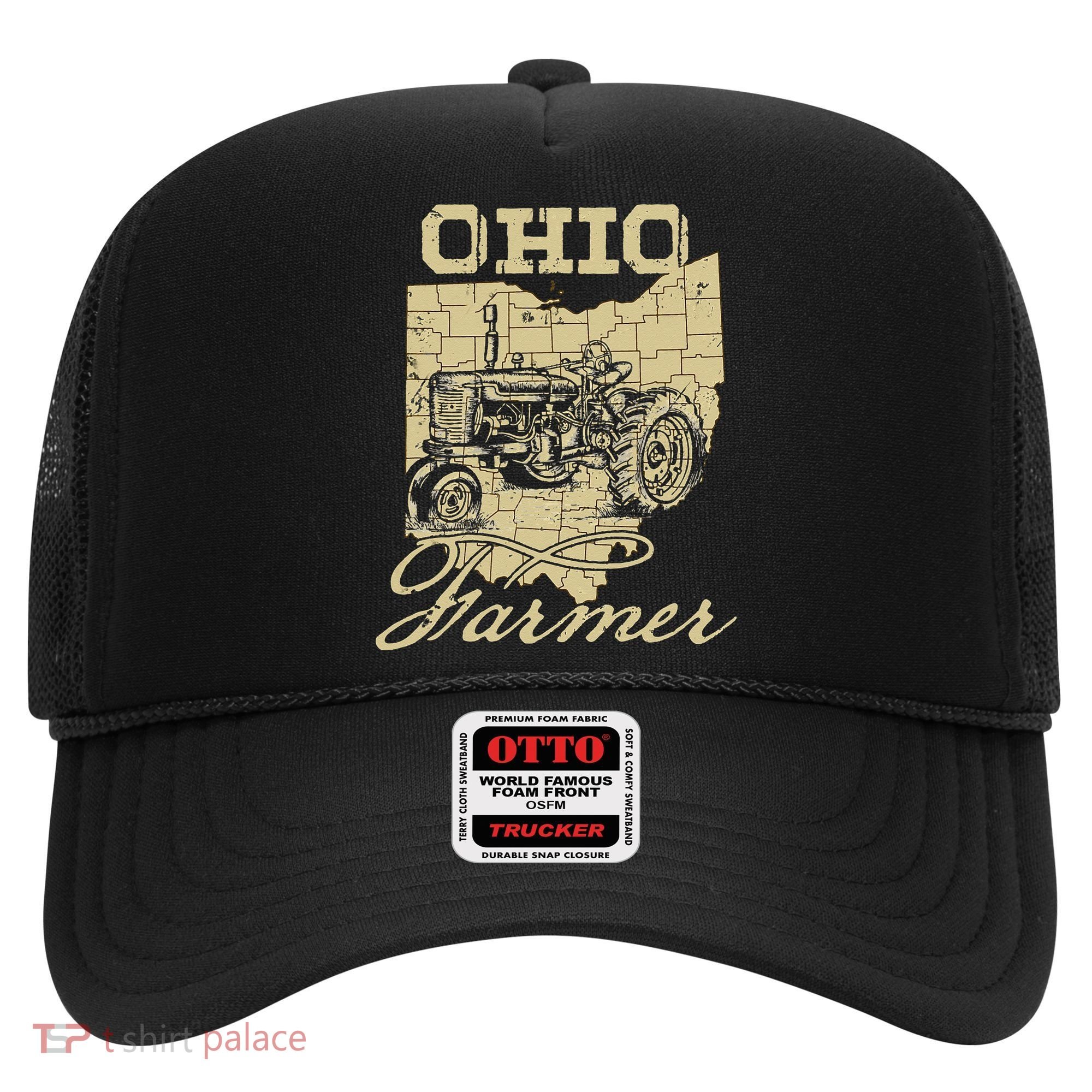 Ohio Farmer Tractor Lover State Map Farming Local Farmer Hat