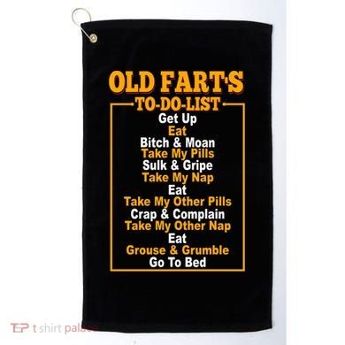 Old Fart's To Do List Golf Towel