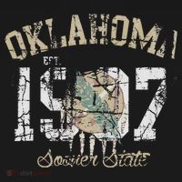 Oklahoma Flag Vintage Fade Men Women T-Shirt thumb 7