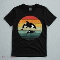 Orca Family Vintage Retro Art, Killer Whale Family T-Shirt thumb 5