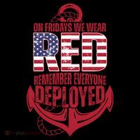 On Fridays We Wear Red Remember Everyone Deployed Coffee Mug thumb 5