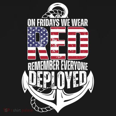 On Fridays We Wear Red Remember Everyone Deployed PosiCharge Competitor Tank
