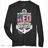 On Fridays We Wear Red Remember Everyone Deployed Zone Performance Long-Sleeve T-Shirt thumb 0