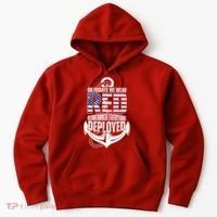 On Fridays We Wear Red Remember Everyone Deployed Hoodie thumb 0