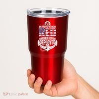 On Fridays We Wear Red Remember Everyone Deployed Tumbler thumb 2