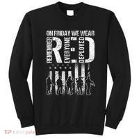 On Friday We Wear Red American Flag Military Supportive Sweatshirt thumb 0