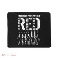 On Friday We Wear Red American Flag Military Supportive Mousepad thumb 0