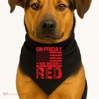 On Friday We Wear Red We Wear Red USA-Made Doggie Bandana thumb 1