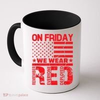 On Friday We Wear Red We Wear Red Coffee Mug thumb 0