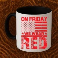 On Friday We Wear Red We Wear Red Coffee Mug thumb 2