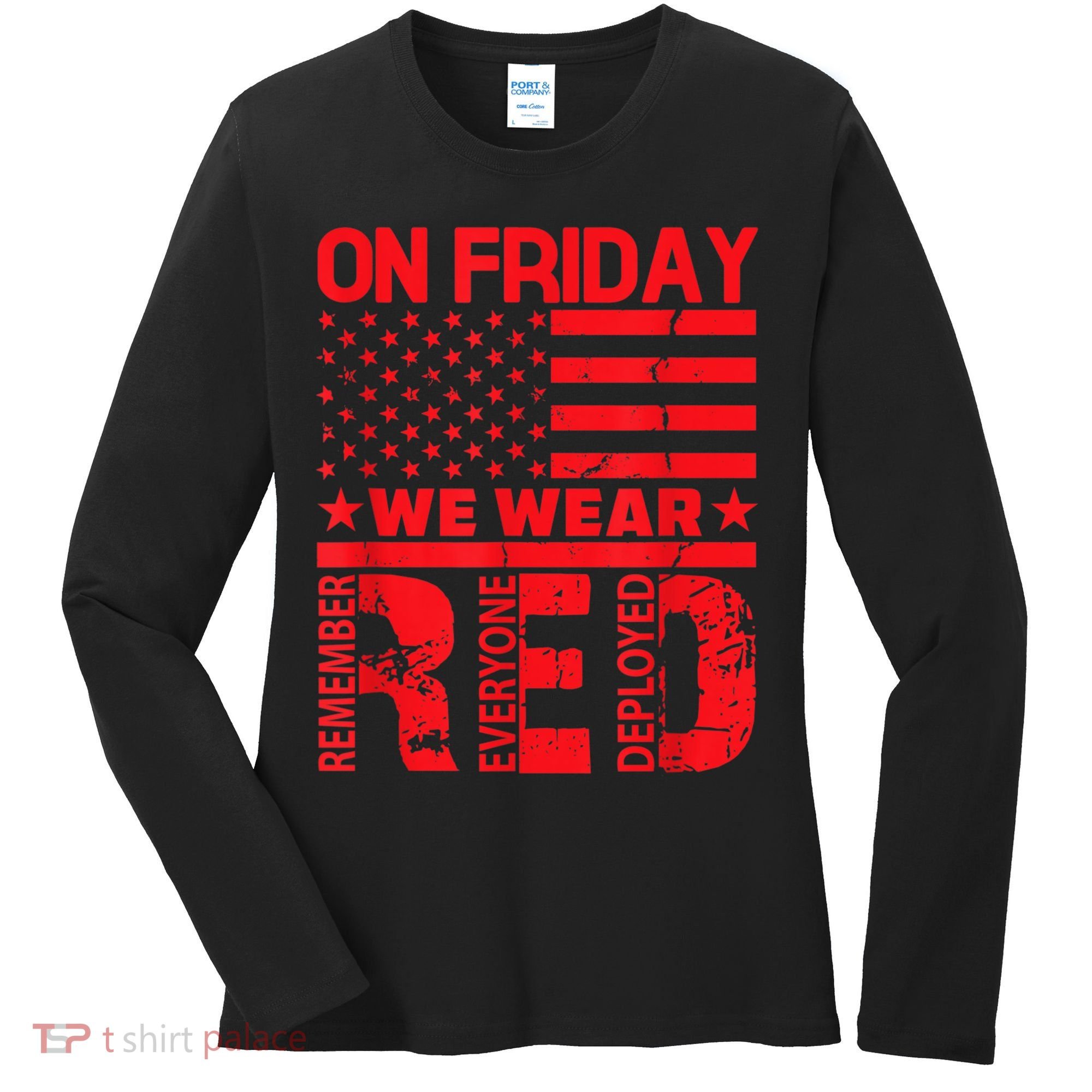 On Friday We Wear Red We Wear Red Women's Long Sleeve Shirt