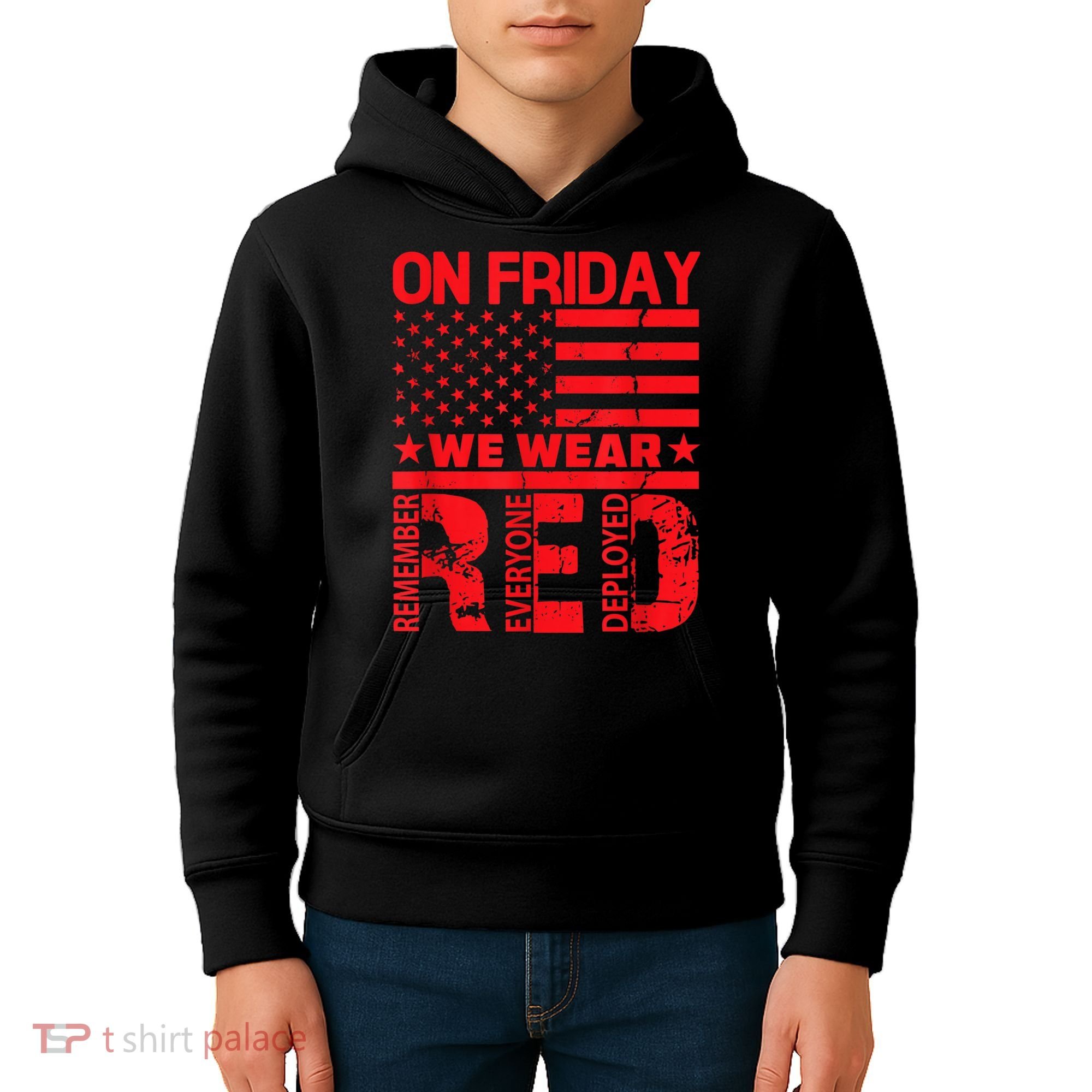 On Friday We Wear Red We Wear Red Kids Hoodie