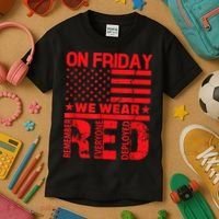 On Friday We Wear Red We Wear Red Kids T-Shirt thumb 3