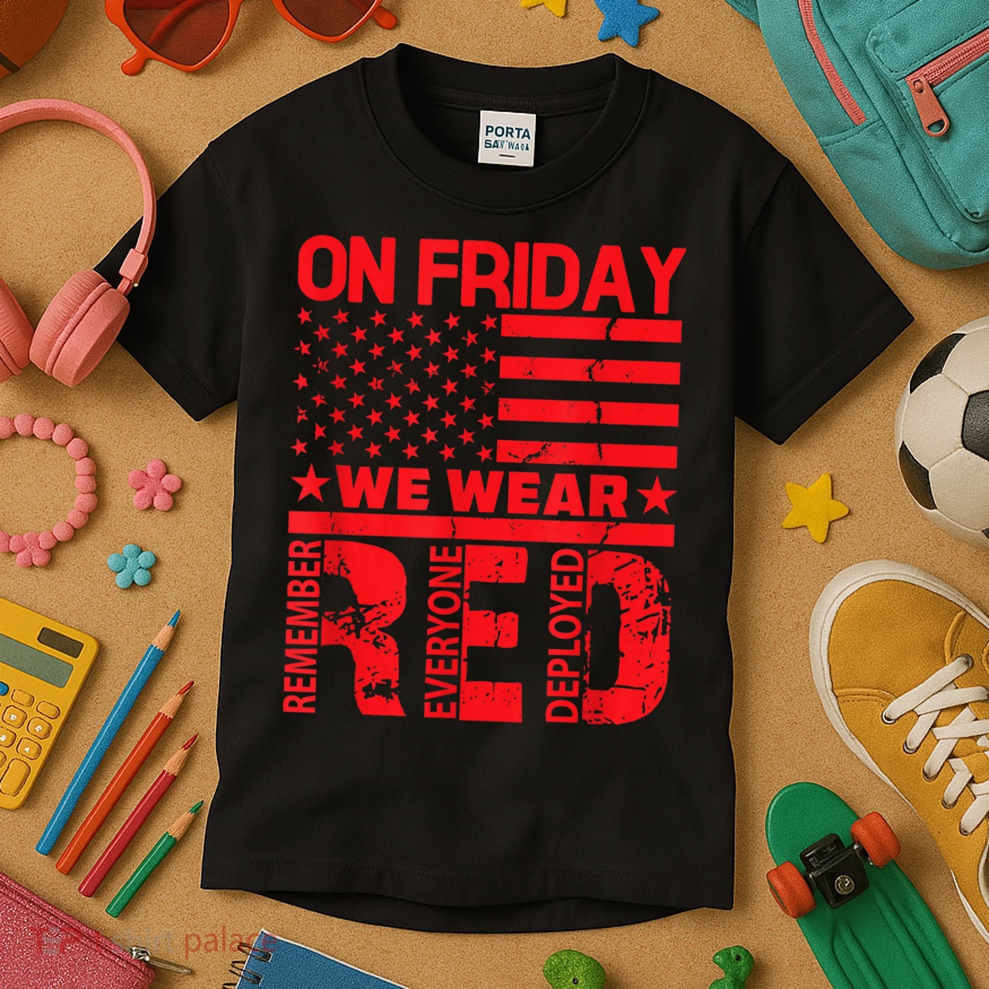 On Friday We Wear Red We Wear Red Kids T-Shirt