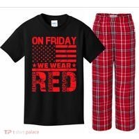 On Friday We Wear Red We Wear Red Kids Plaid Pajama Set thumb 0