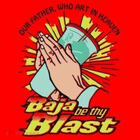 Our Father Who Art In Heaven Baja Be Thy Blast Santa Hat thumb 1