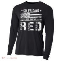On Friday We Wear Red American Flag Military Supportive Cooling Performance Long Sleeve Crew thumb 0