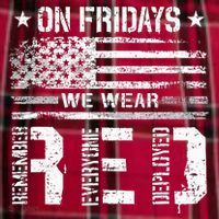 On Friday We Wear Red American Flag Military Supportive Women's Flannel Plaid Pajama Pants thumb 2