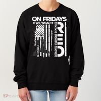 On Friday We Wear Red Veteran Red Friday US Flag Women's Sweatshirt thumb 0