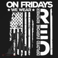 On Friday We Wear Red Veteran Red Friday US Flag Bucket Hat thumb 4