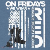 On Friday We Wear Red Veteran Red Friday US Flag Garment-Dyed Sweatshirt thumb 2