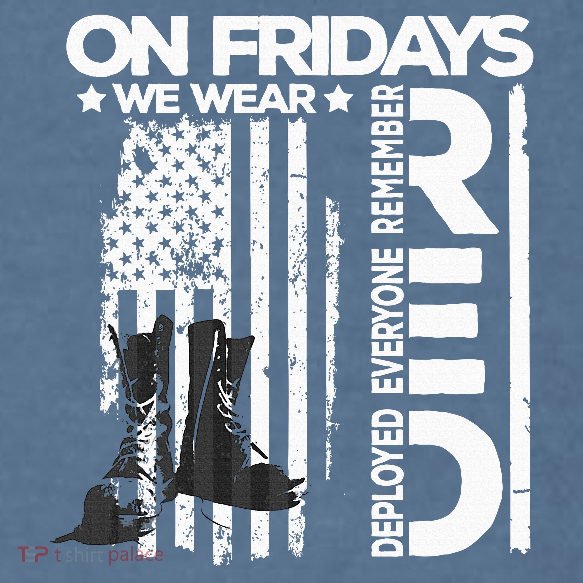 On Friday We Wear Red Veteran Red Friday US Flag Garment-Dyed Sweatshirt