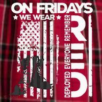 On Friday We Wear Red Veteran Red Friday US Flag Men's Flannel Plaid Pajama Pants thumb 2