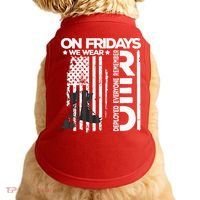 On Friday We Wear Red Veteran Red Friday US Flag Doggie Tank thumb 0