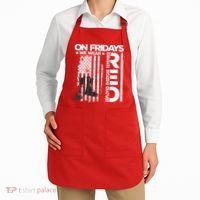 On Friday We Wear Red Veteran Red Friday US Flag Apron thumb 2