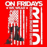 On Friday We Wear Red Veteran Red Friday US Flag Ornament thumb 1