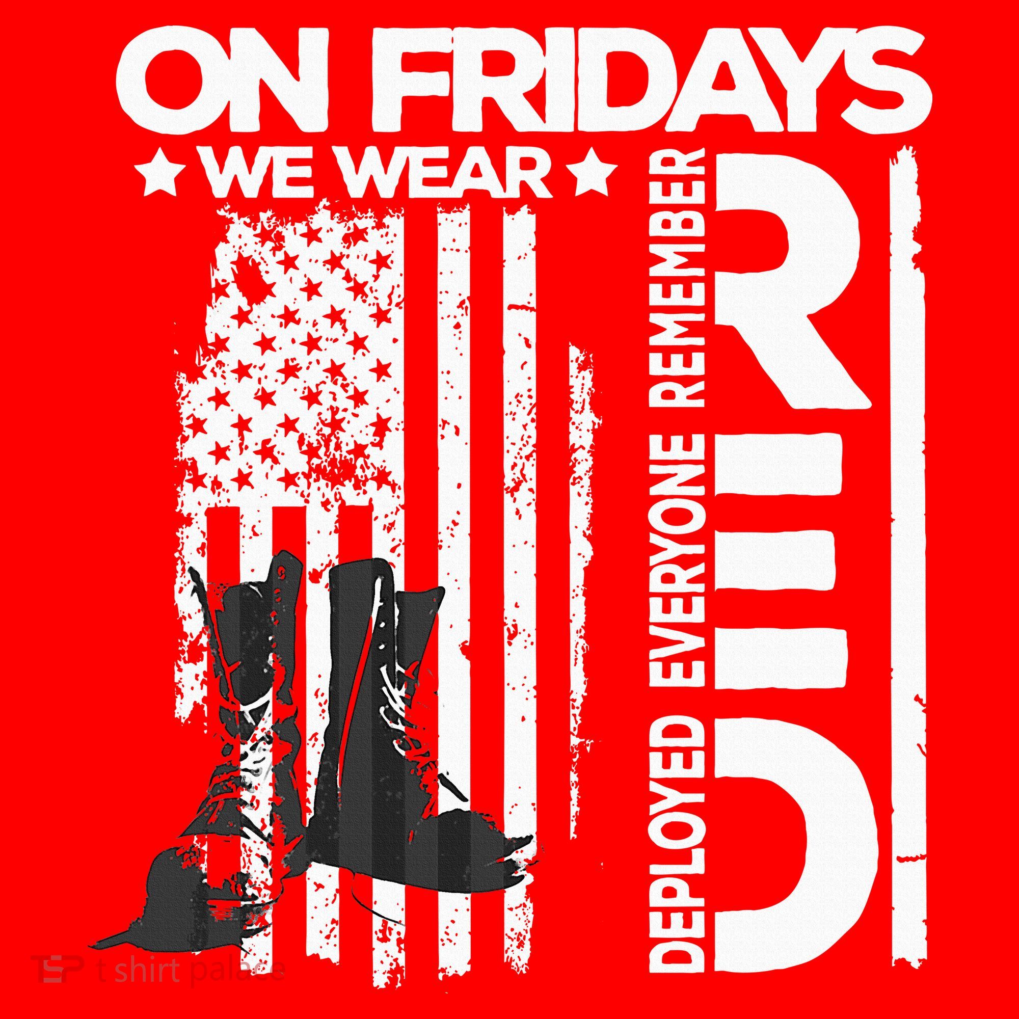 On Friday We Wear Red Veteran Red Friday US Flag Women's Tank Top