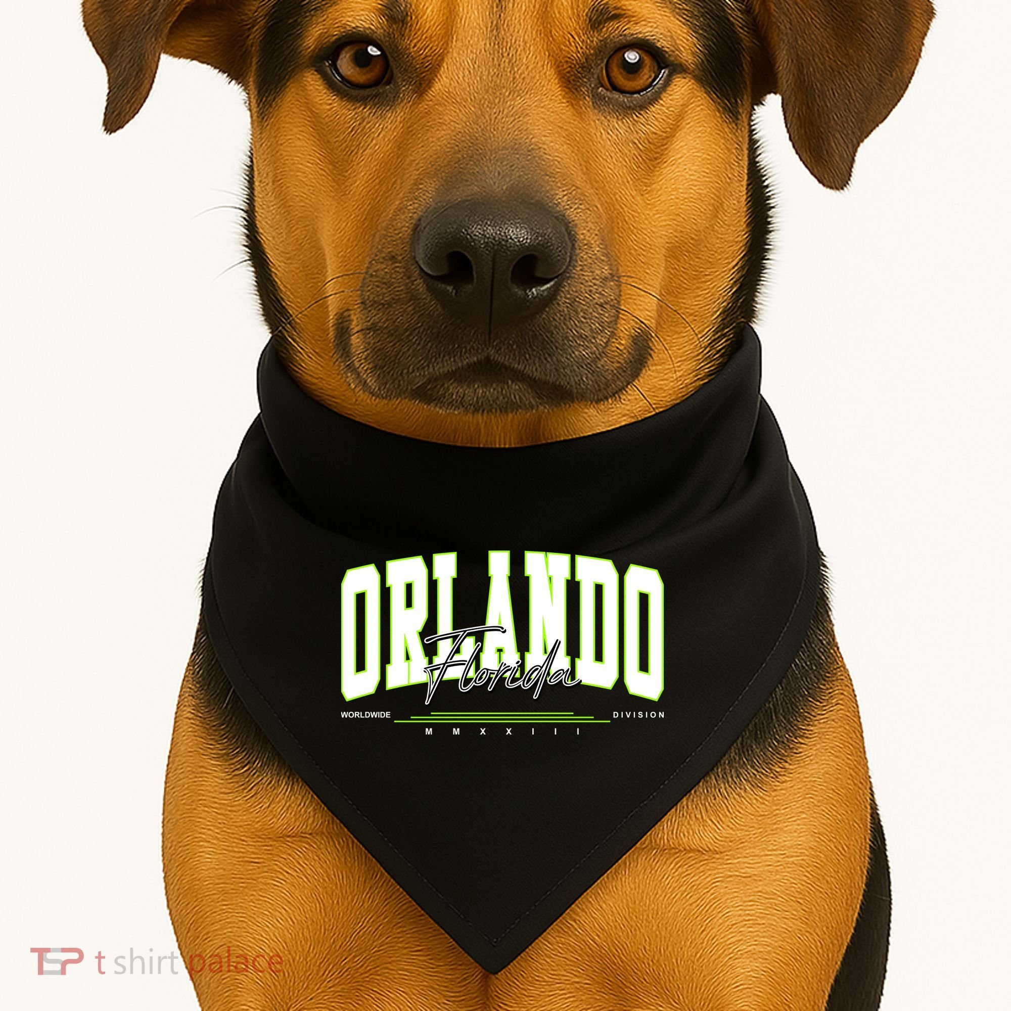 Orlando Florida Worldwide Division USA-Made Doggie Bandana
