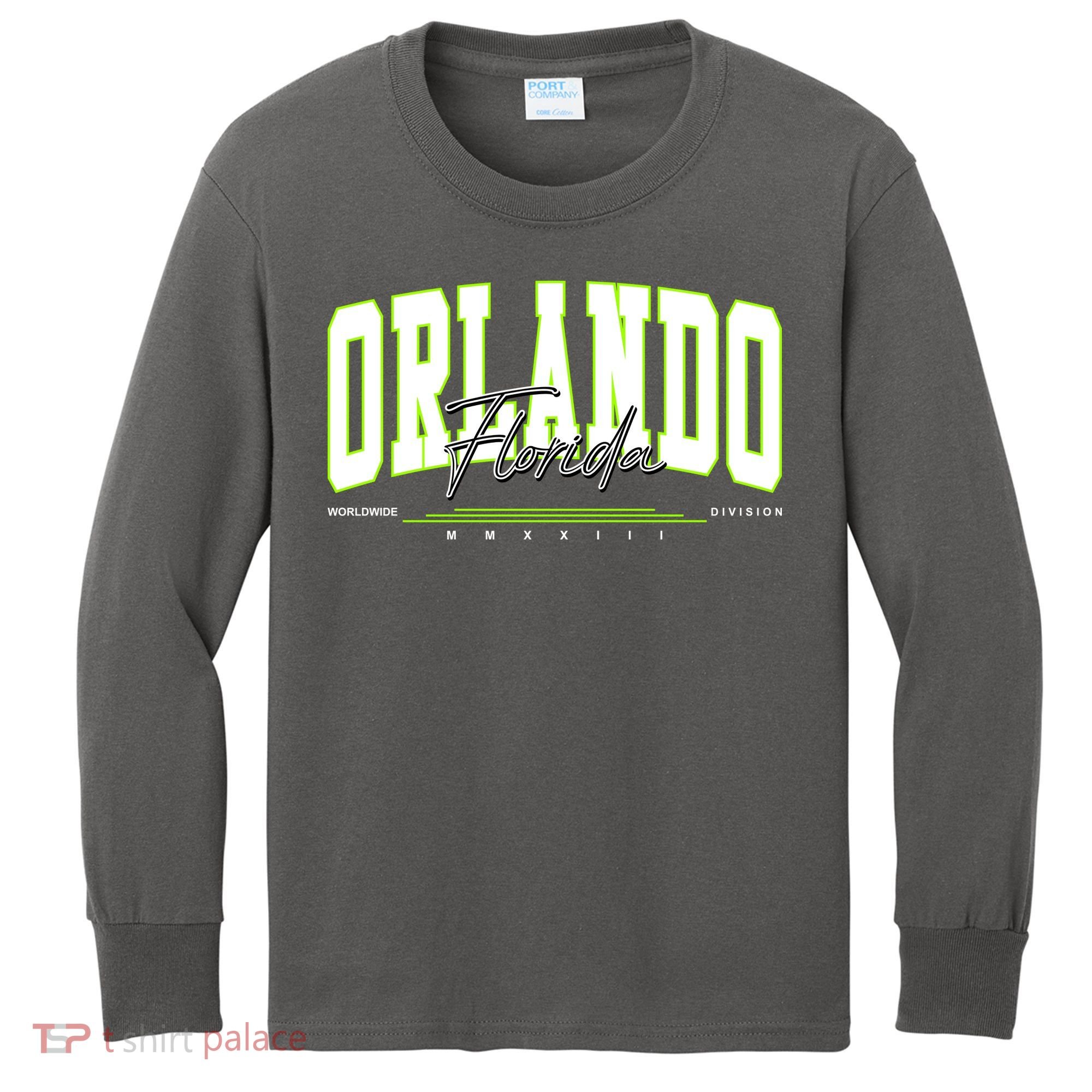 Orlando Florida Worldwide Division Kids Long Sleeve Shirt