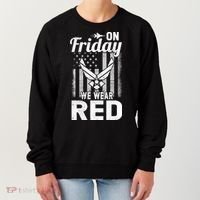 ON FRIDAY WE WEAR RED AIR FORCE AMERICAN FLAG Women's Sweatshirt thumb 0