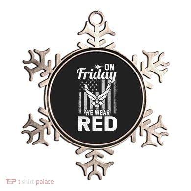 ON FRIDAY WE WEAR RED AIR FORCE AMERICAN FLAG Ornament