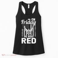 ON FRIDAY WE WEAR RED AIR FORCE AMERICAN FLAG Women's Tank Top thumb 0