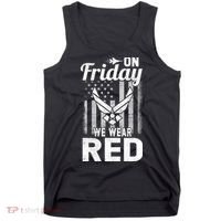 ON FRIDAY WE WEAR RED AIR FORCE AMERICAN FLAG Tank Top thumb 0