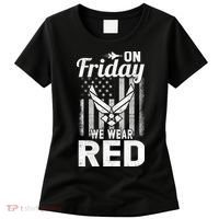 ON FRIDAY WE WEAR RED AIR FORCE AMERICAN FLAG Women's T-Shirt thumb 0