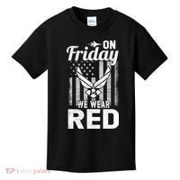 ON FRIDAY WE WEAR RED AIR FORCE AMERICAN FLAG Kids T-Shirt thumb 0
