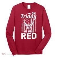 ON FRIDAY WE WEAR RED AIR FORCE AMERICAN FLAG Long Sleeve Shirt thumb 0